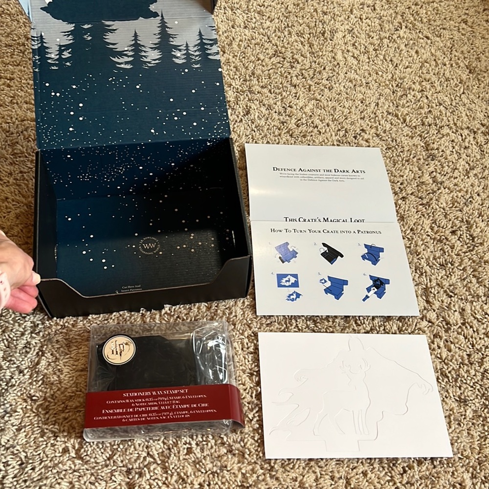 BNWT exclusive Lootcrate Harry Potter Stationery Wax Stamp Set & Patronus